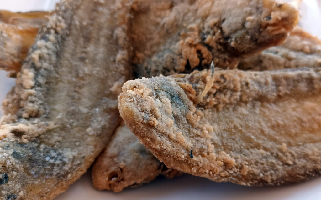 Acedías fritas en Cádiz. Venta Aurelio Restaurante entre Chipiona y Sanlúcar de Barrameda.
